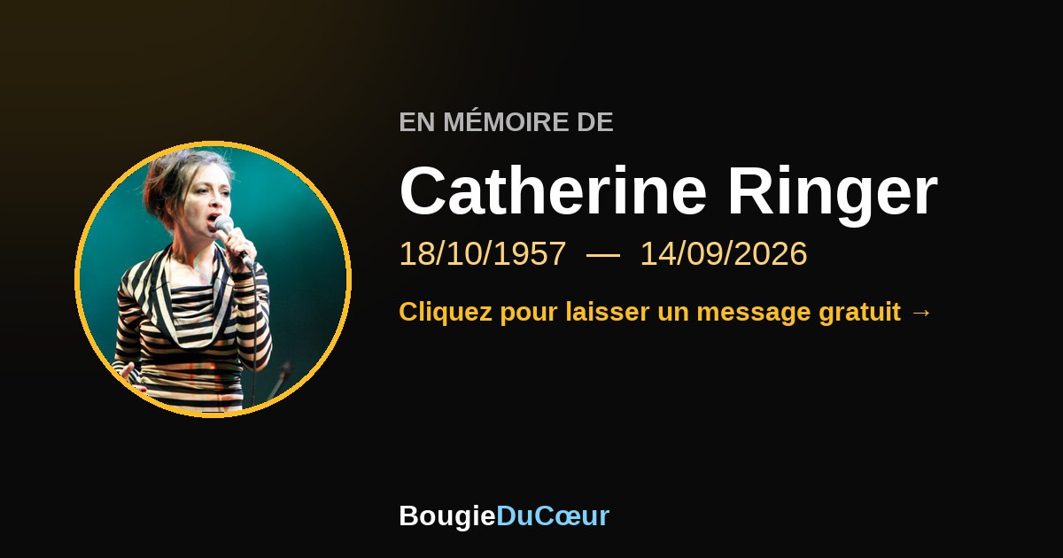 Hommage à Catherine Ringer : une bougie du souvenir
