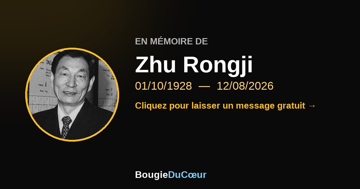 Hommage à Zhu Rongji : une bougie pour le souvenir