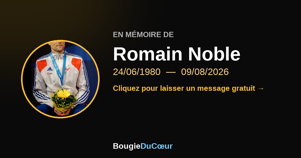 Hommage à Romain Noble : une bougie pour son souvenir