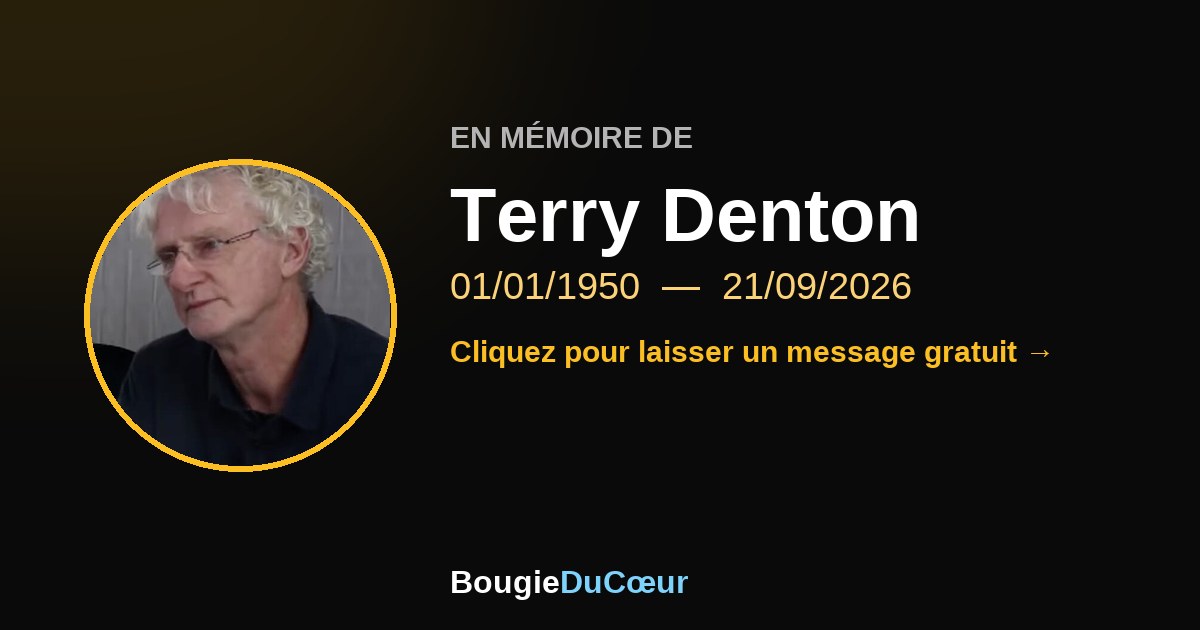 Hommage à Terry Denton : une bougie du souvenir