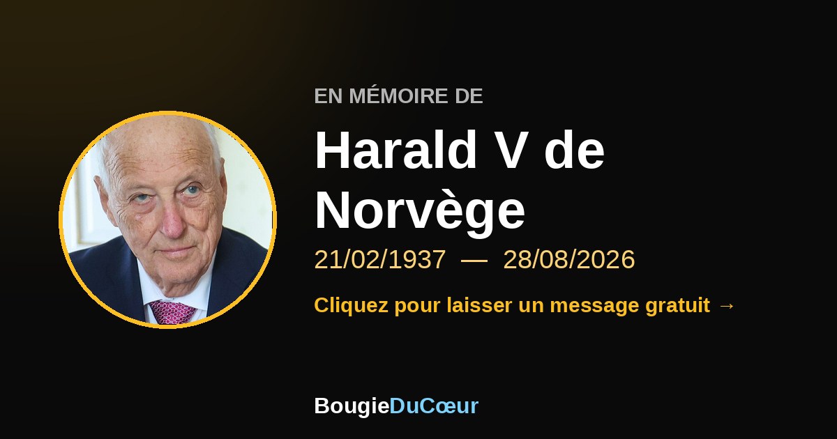 Hommage à Harald V de Norvège, une mémoire honorée