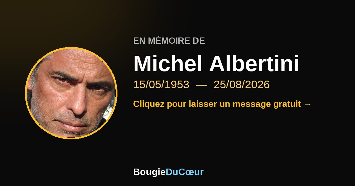 Hommage à Michel Albertini : une bougie du souvenir